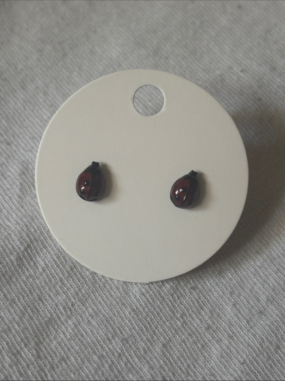 whimsical ladybug studs